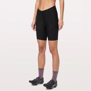 Lululemon City To Summit Light Cycling Short Black XL Bottom Padded Reflective